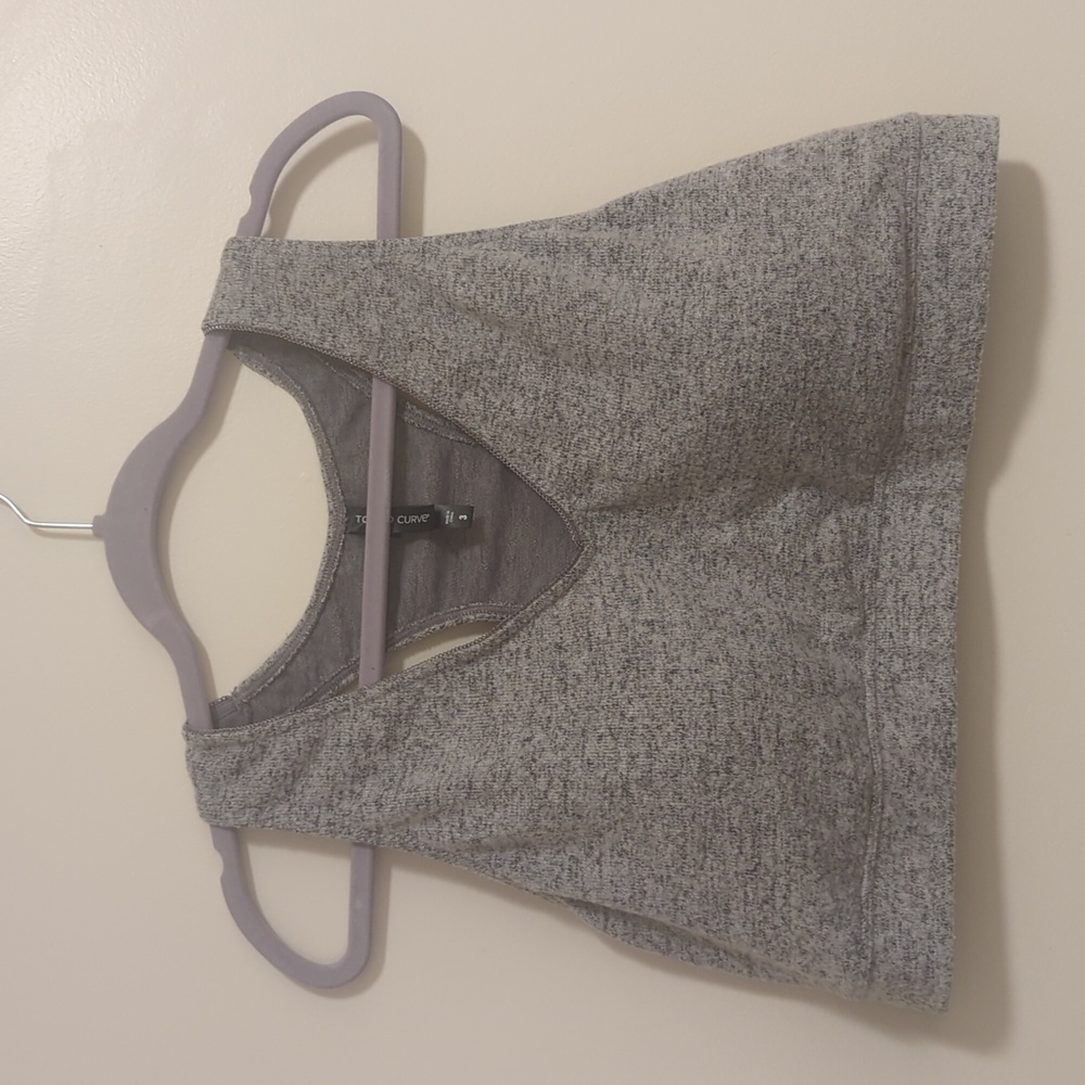 Torrid Lightly Lined Hacci Racerback Bralette Size 3 in Heather Gray
